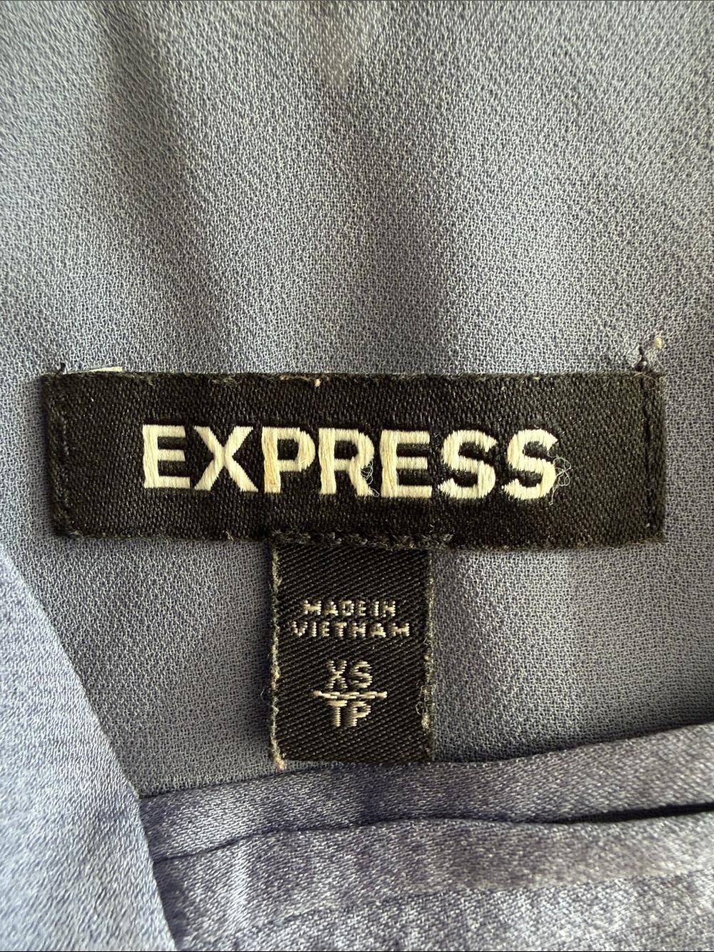 Express Women's blue/purple- Gray V-Neck Slip Cami with sheen - Picture 2 of 4